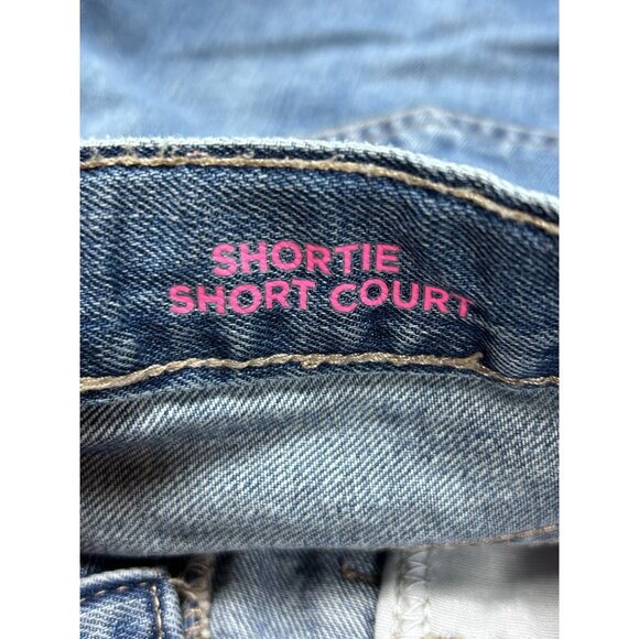 Place Kids Distressed Denim Shorts Size 12 Blue - Picture 4 of 8